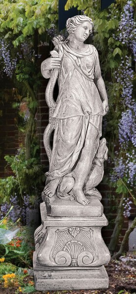 Diana Huntress Life-size Sculpture Cement Artemis Stone Roman Girl